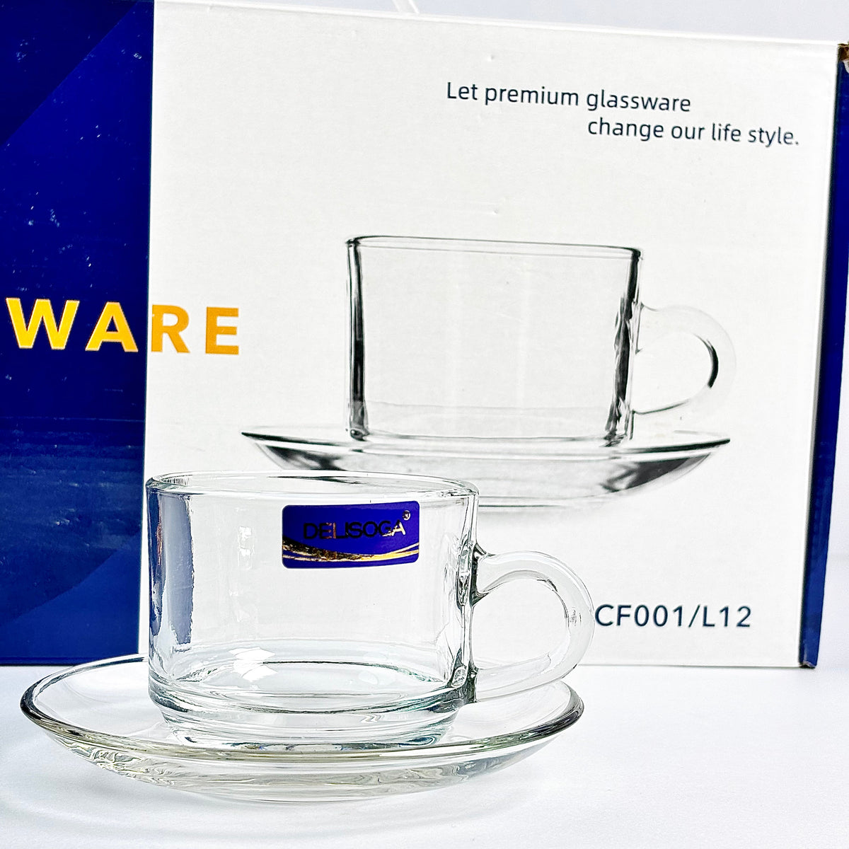 12 Pcs Cup & Saucer Set |CF001/L12