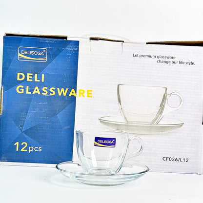 12 Pcs Cup & Saucer Set |CF036/L12