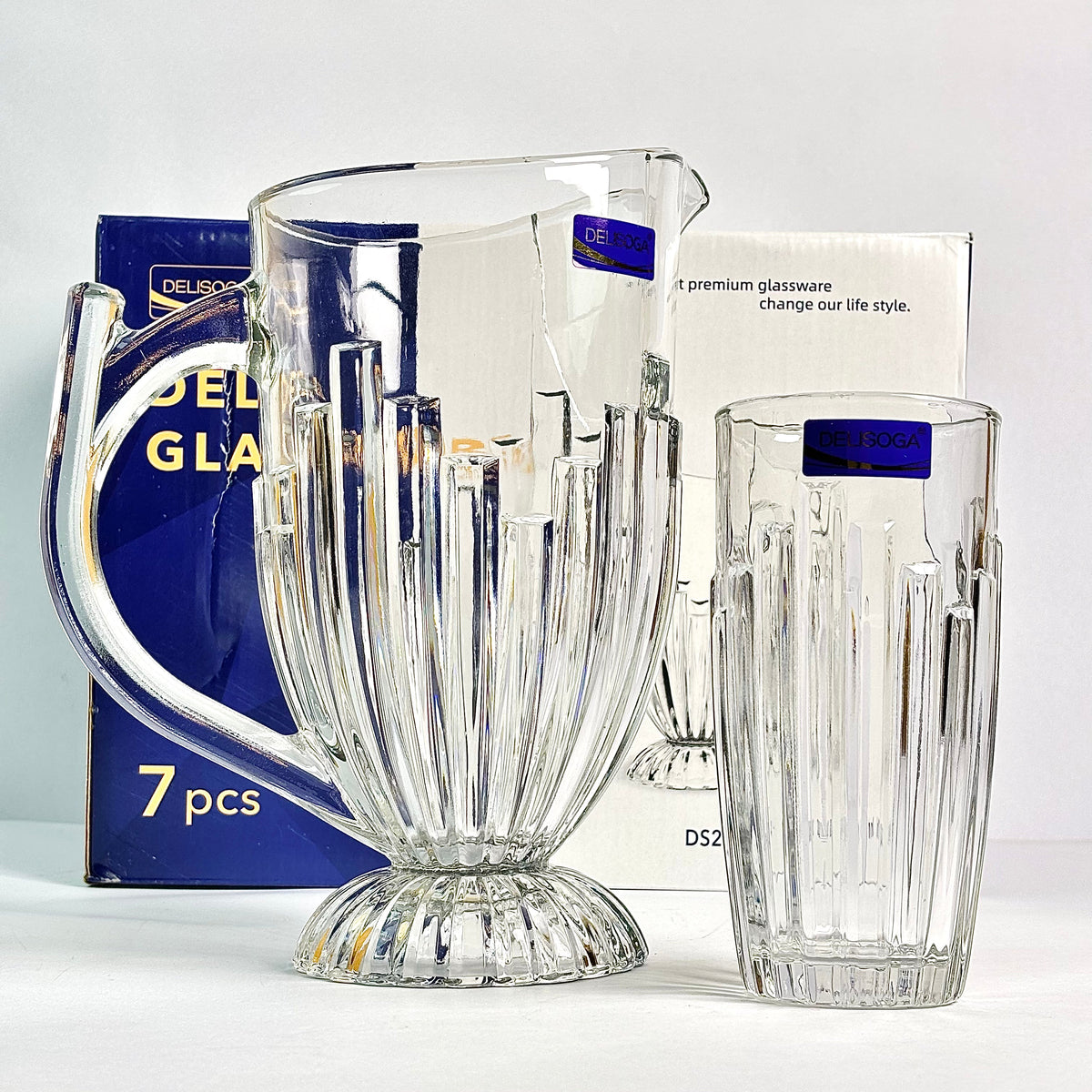 DELI GLASSWARE WATER  SET-7Pcs|DS2026/L7