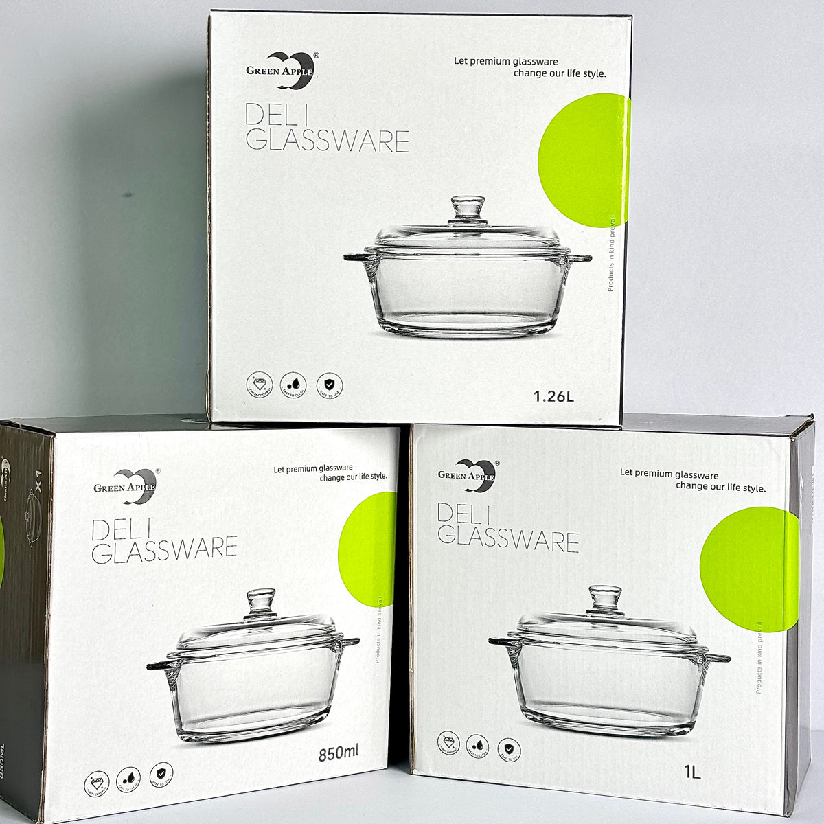 3 Pcs Casserole Set With Lid  | EB20/L3