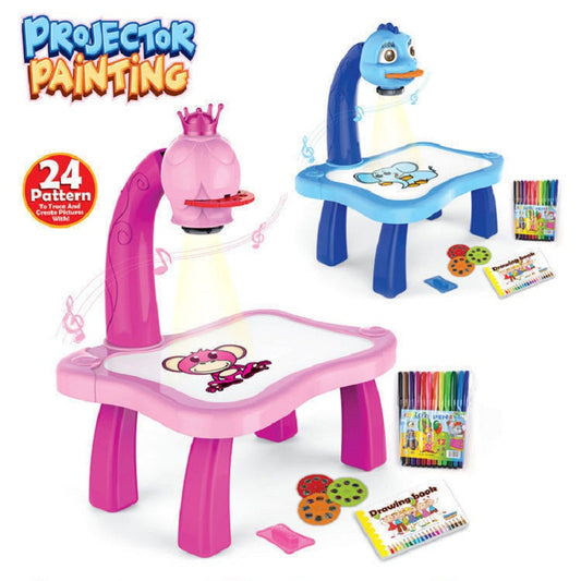 Kids LED Projector Drawing Table – Trace & Draw Learning Toy
