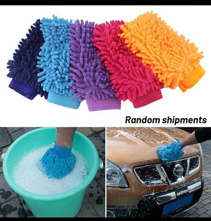 Microfiber Cleaning Gloves – Absorbent Car Wash & Dusting Mitt