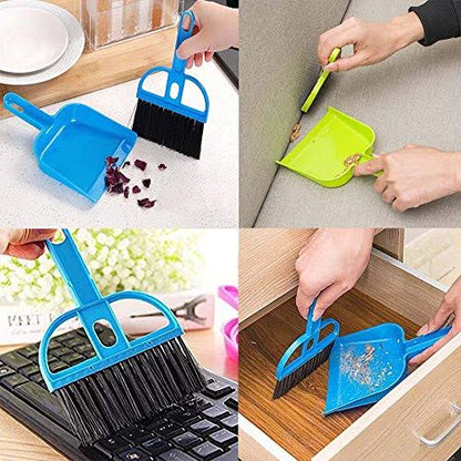 Mini Dustpan & Brush Set – Compact Desktop Cleaning Combo