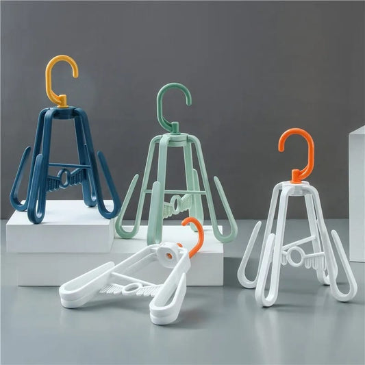 Rotating Shoe Drying Organizer Hanger – 4-Hook Connectable Rack