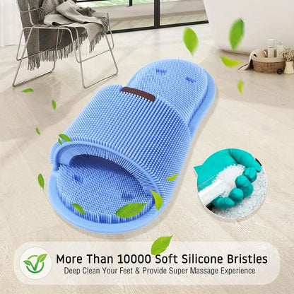 Suction Cup Shower Foot Scrubber – Hands-Free Silicone Foot Cleaner
