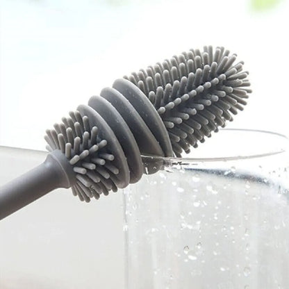 Silicone Bottle Brush – Long Handle Food-Grade Cleaning Brush
