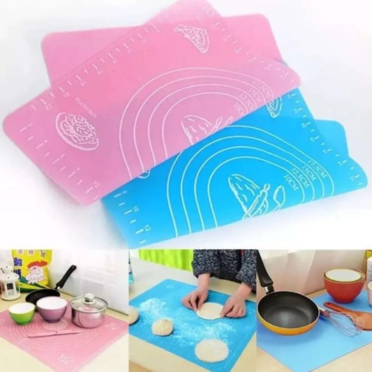 Silicone Rolling Mat with Measurements – Non-Stick Roti & Dough Sheet