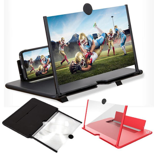 3D HD Phone Screen Magnifier – Foldable Movie & Gaming Projector Stand