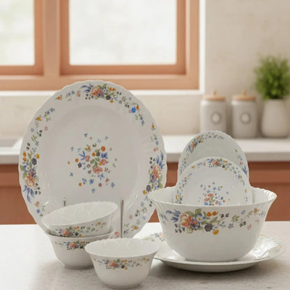 26-Piece Opalware Dinner Set A Splash of Color for Every Occasion