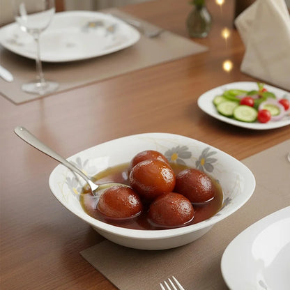 Floral Elegance Opal Dinner Set – 26 Pieces