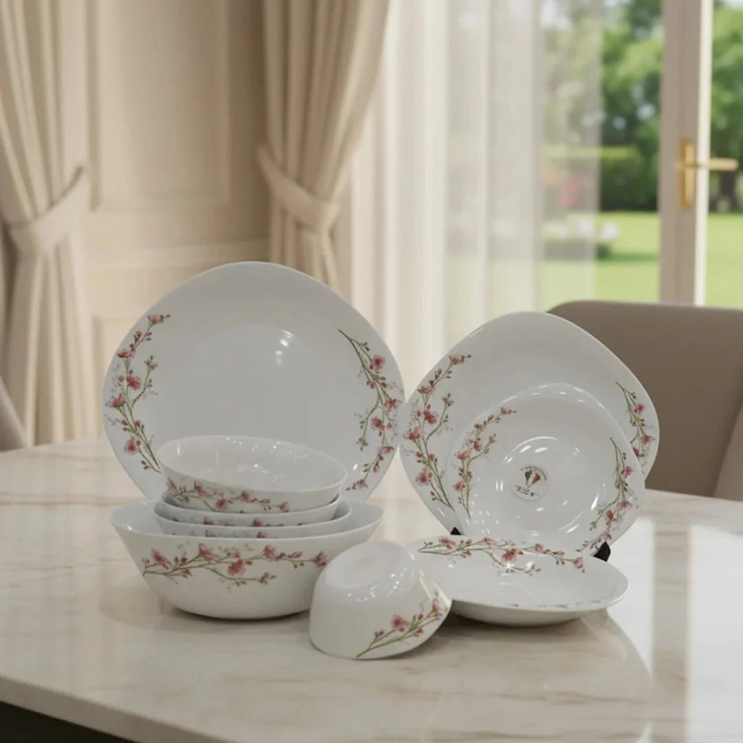 Opal Elegant Cherry Blossom Dinnerware Set – 26 Pieces