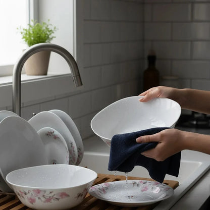 Opal Pink Petal Bloom Dinnerware Set – 26 Pieces