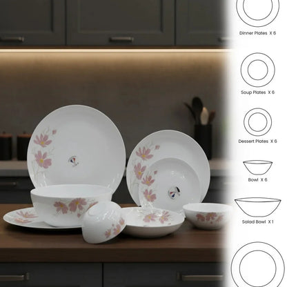 Opal Blossom Harmony Dinnerware Set  – 26 Pieces