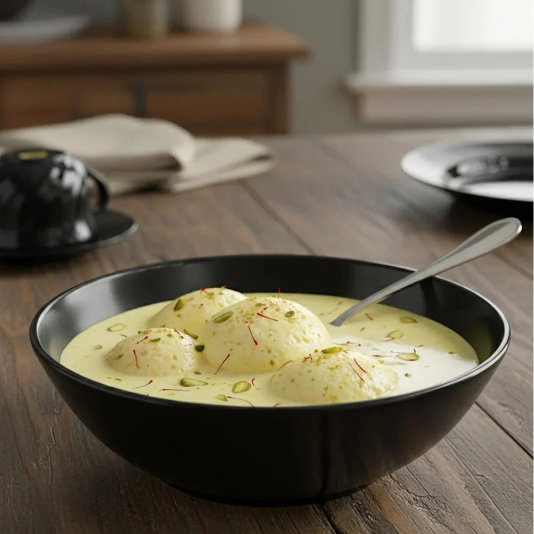 Elegant Opal Black Dinnerware Set