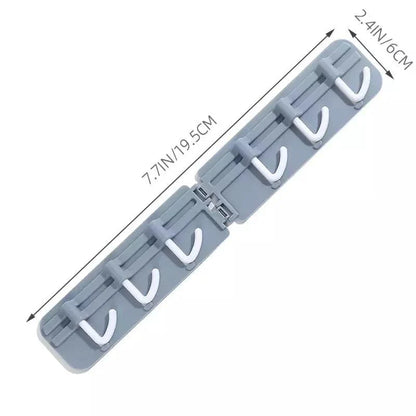Corner Wall Hook Rack – Punch-Free Six-Hook Space-Saving Organizer