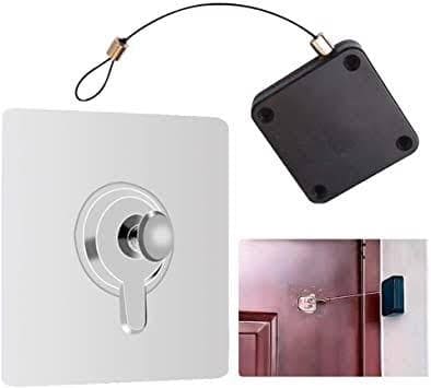 Punch-Free Automatic Door Closer – Self-Closing Wire Rope Device