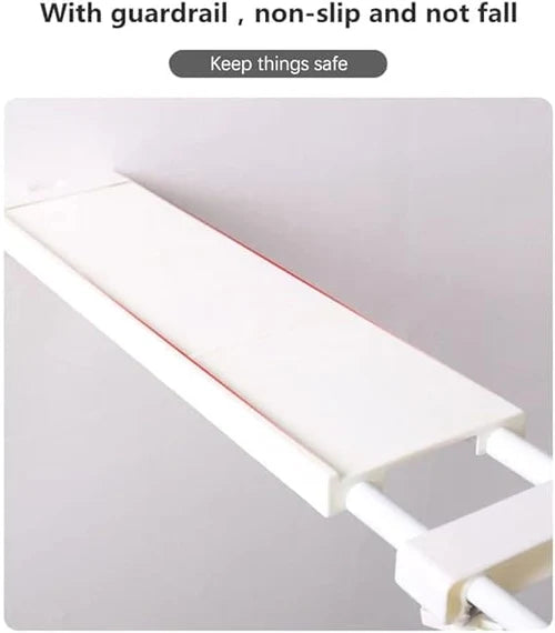 Telescopic Adjustable Storage Rack – Multipurpose Wall Mounted Organizer