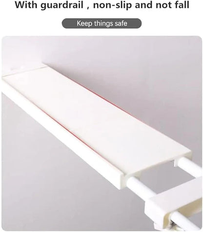 Telescopic Adjustable Storage Rack – Multipurpose Wall Mounted Organizer