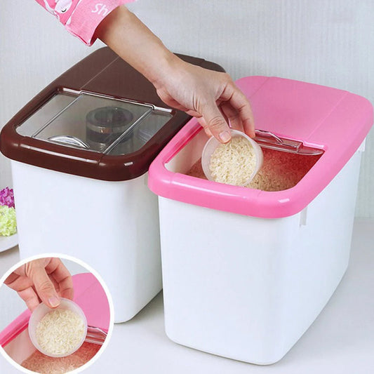 Rice & Grain Storage Box (7kg) – Slide-Open Kitchen Container