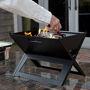X-Shaped Folding BBQ Grill – Portable Charcoal Camping & Picnic Grill