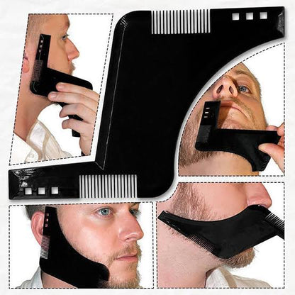 Beard Shaping Tool – Symmetric Line-Up Comb for Men