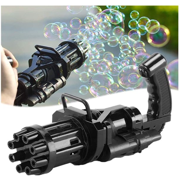 8-Hole Bubble Gun – Automatic Electric Bubble Maker Toy