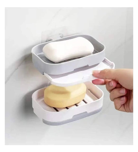 Drainable Adhesive Soap & Sponge Holder – No-Drill Sink Organizer