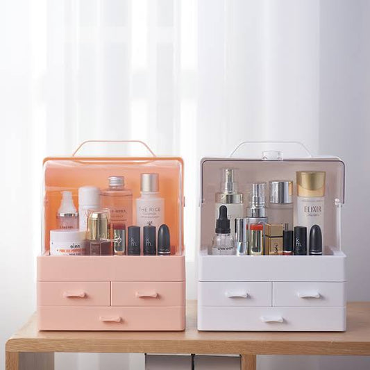 Multi-Layer Drawer Cosmetics Storage Box – Dust-Proof Makeup Organizer