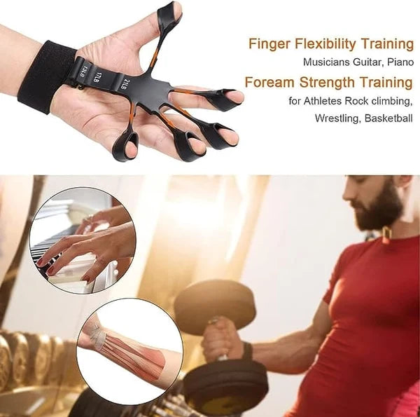 Silicone Finger Gripper – 6-Level Resistance Hand & Finger Trainer