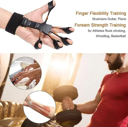 Silicone Finger Gripper – 6-Level Resistance Hand & Finger Trainer