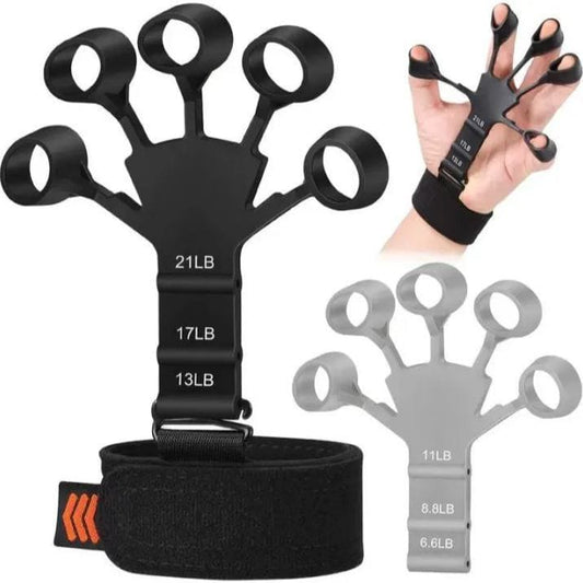 Silicone Finger Gripper – 6-Level Resistance Hand & Finger Trainer