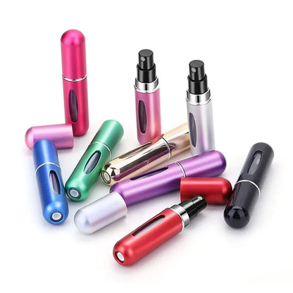 Mini Refillable Travel Perfume Bottle – Metal Atomizer Spray Case