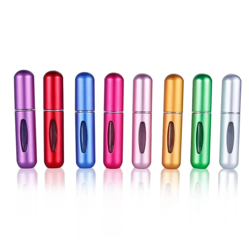 Mini Refillable Travel Perfume Bottle – Metal Atomizer Spray Case