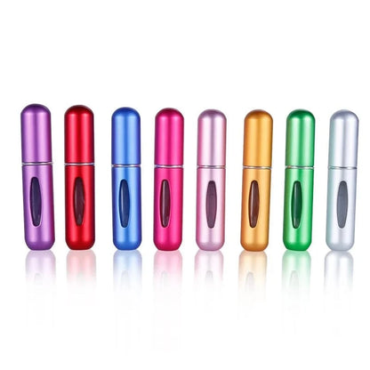 Mini Refillable Travel Perfume Bottle – Metal Atomizer Spray Case