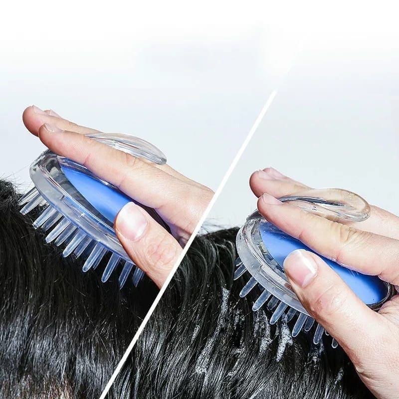 Silicone Scalp Massage Brush – Shampoo Hair Washing Brush