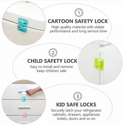Cartoon Puppy Cabinet Safety Lock – Anti-Pinch Child Safety Latch