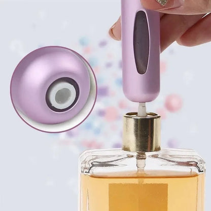 Mini Refillable Travel Perfume Bottle – Metal Atomizer Spray Case