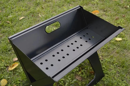 X-Shaped Folding BBQ Grill – Portable Charcoal Camping & Picnic Grill