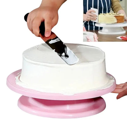 Rotating Cake Turntable Stand – Anti-Skid Cake Decorating Table