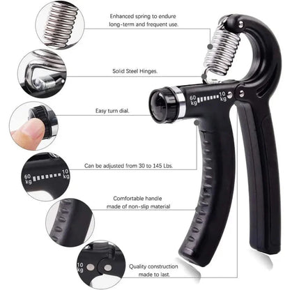 R-Type Spring Hand Gripper – Wrist & Forearm Strength Trainer
