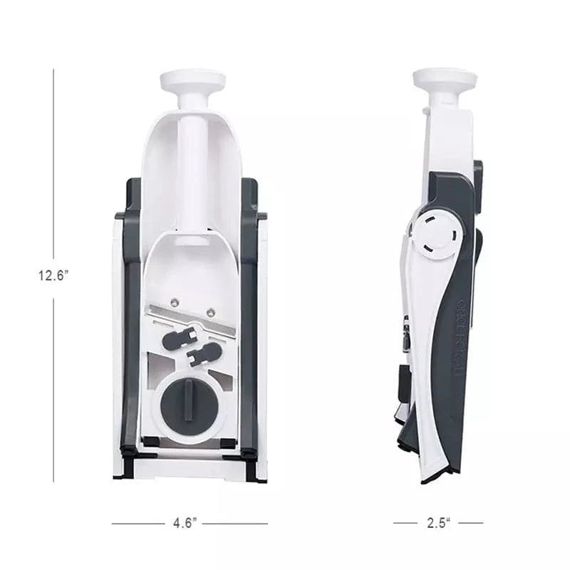 Stainless Steel Mandoline Slicer with Collection Basin