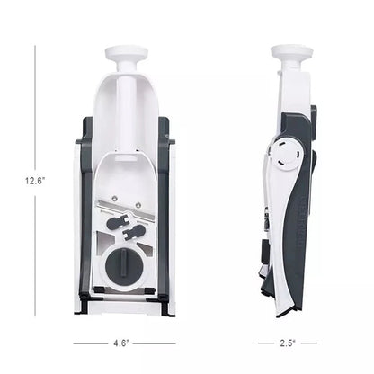 Stainless Steel Mandoline Slicer with Collection Basin
