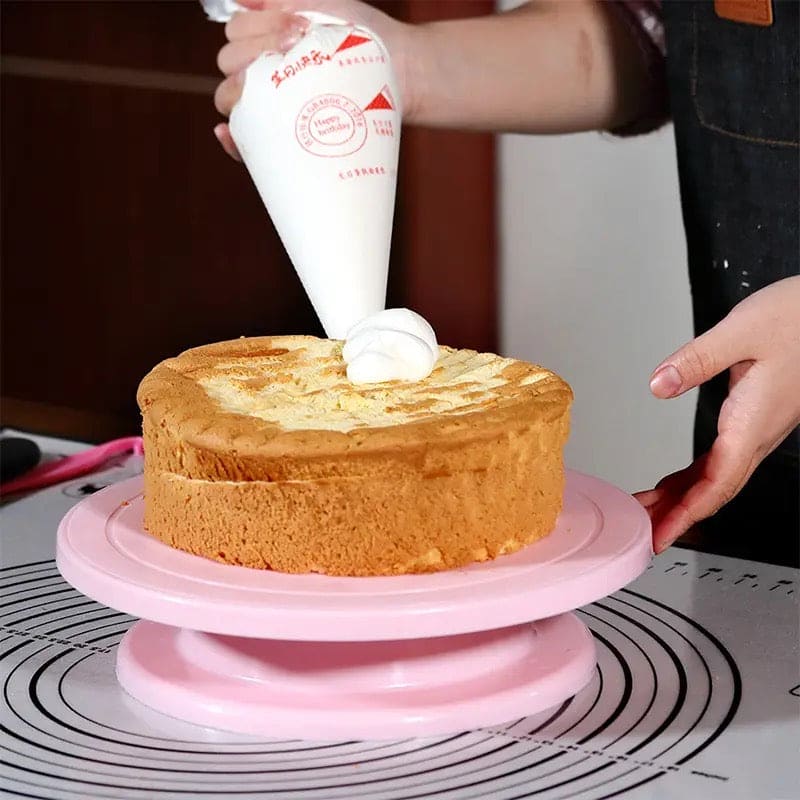 Rotating Cake Turntable Stand – Anti-Skid Cake Decorating Table