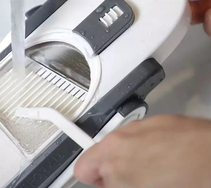 Stainless Steel Mandoline Slicer with Collection Basin