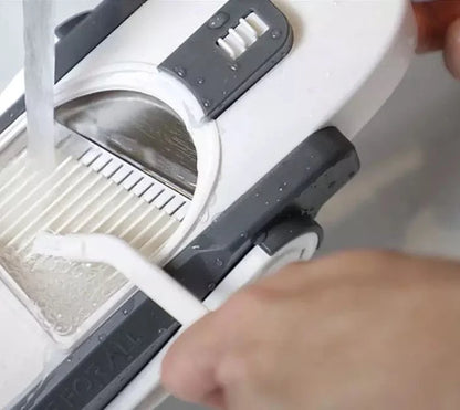 Stainless Steel Mandoline Slicer with Collection Basin