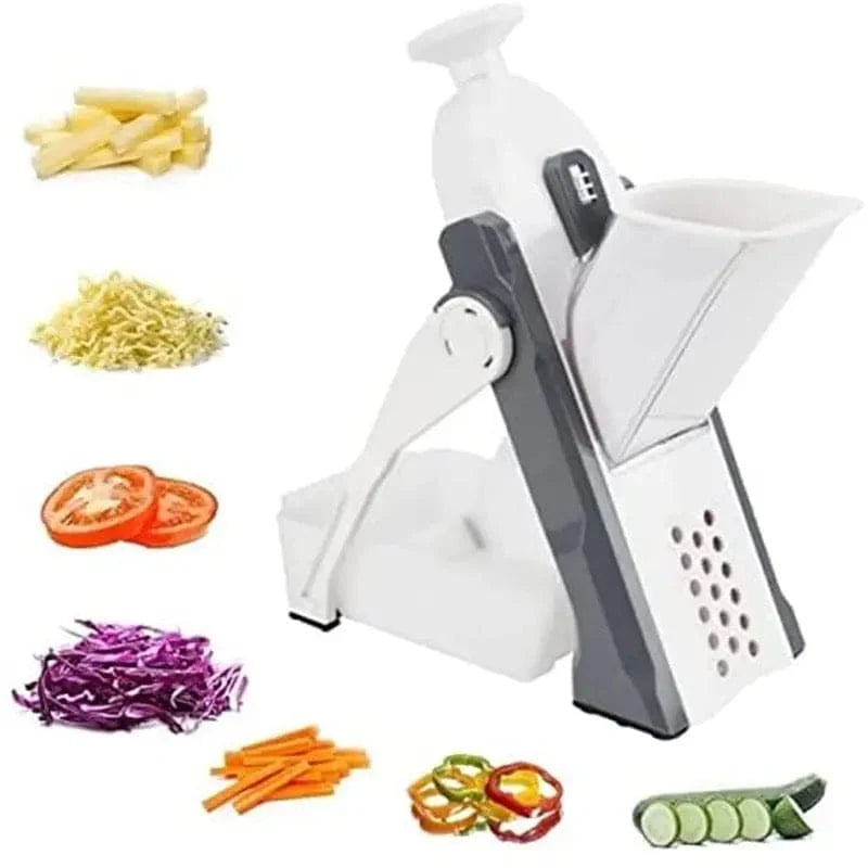 Stainless Steel Mandoline Slicer with Collection Basin