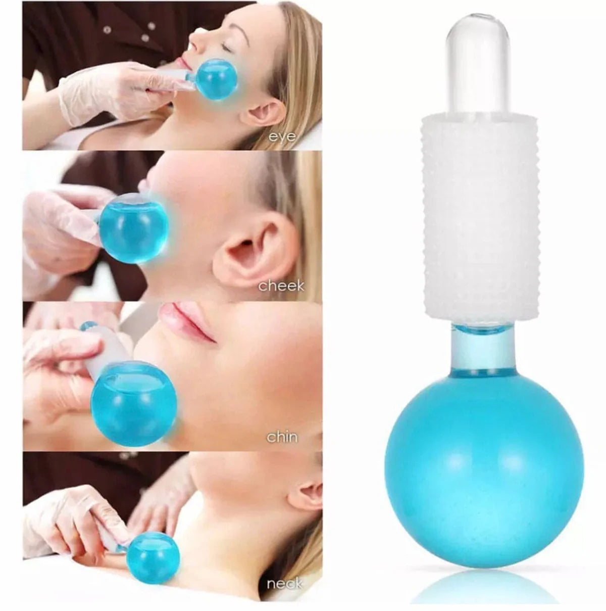 Crystal Ice Globes – Cooling Face & Eye Massage Tool (Set of 2)