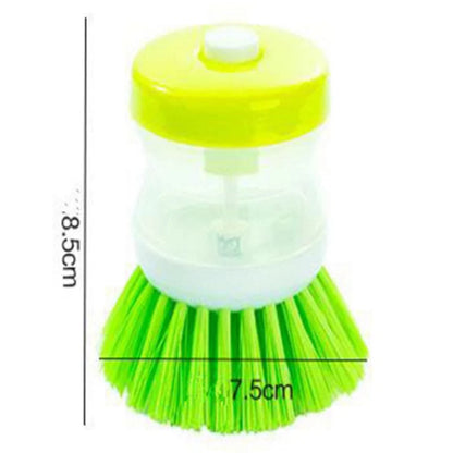Soap Dispensing Palm Brush – Refillable Kitchen Cleaning Brush