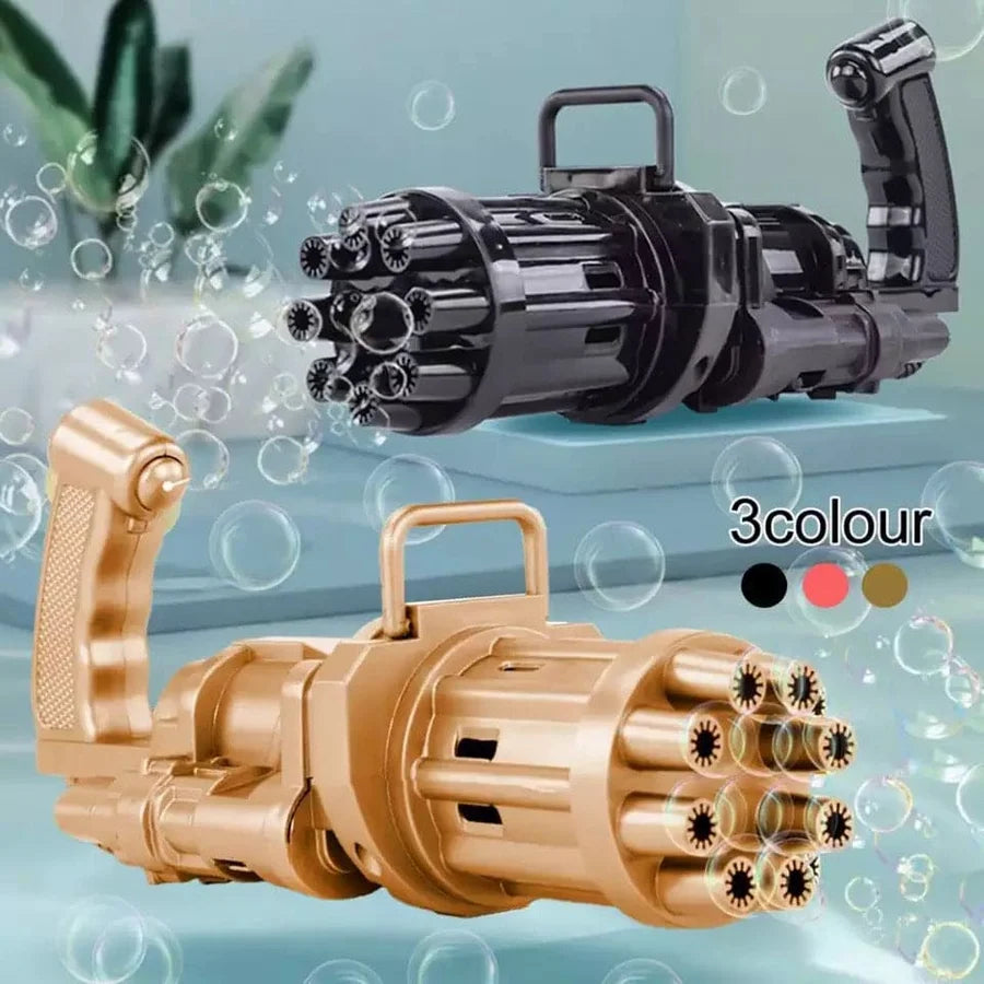 8-Hole Bubble Gun – Automatic Electric Bubble Maker Toy