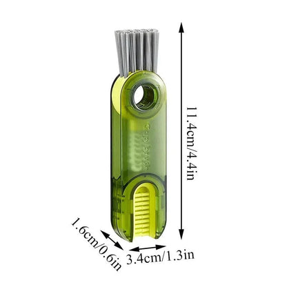 3-in-1 Bottle Gap Cleaning Brush – Rotating Nylon Bristle Cleaner
